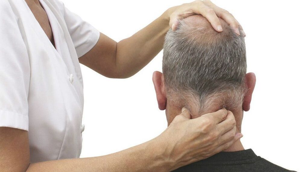 Carrying out a therapeutic neck massage